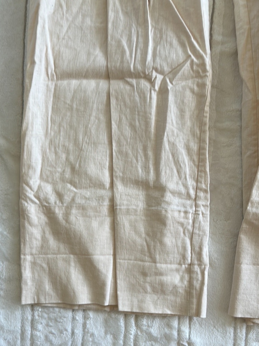 St. Agni Cream High-Rise Wide-Leg Trousers - Picture 5 of 10